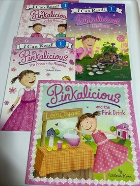 Harper Pinkalicious Kids Book Set - Pink, Purple, Green